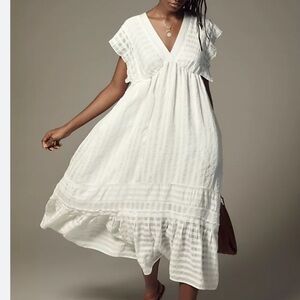 Anthropologie white sundress